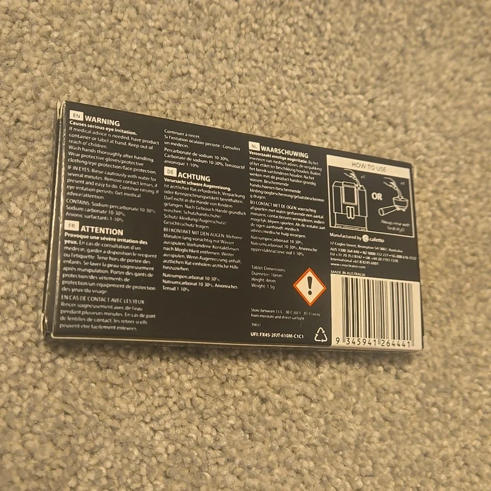 Cino Cleano Espresso Machine Cleaning Tabs 8 Tablets - Picture 2 of 3